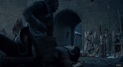 Game Of Thrones - Jon Snow Ramsay Bolton - punch