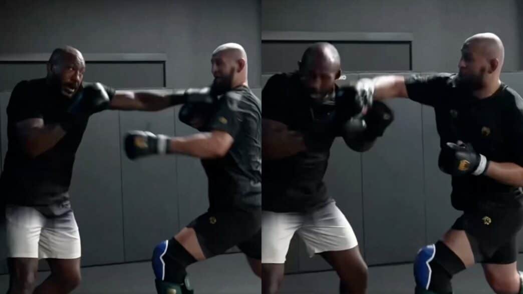 Khalil Rountree mis à terre par Khamzat Chimaev en sparring