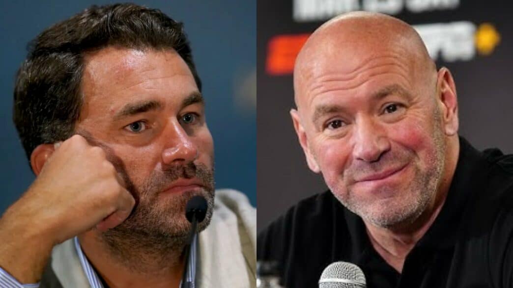 Eddie Hearn (Matchroom) et Dana White (Zuffa Boxing).