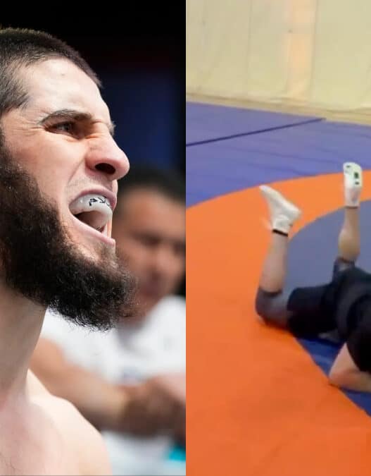 islam makhachev malmene lutte champion olympique