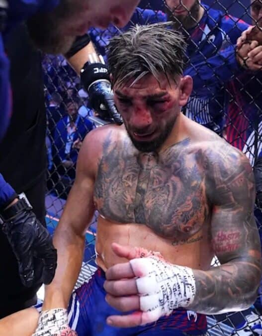 ilia topuria reagit terrible defaite gaethje
