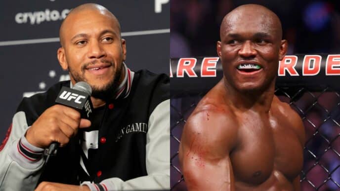 Kamaru Usman et Ciryl Gane à l'UFC.