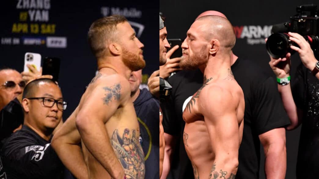 Conor McGregror attaque violemment Justin Gaethje