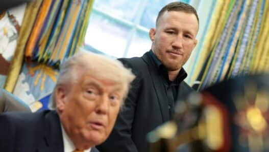 donald trump hommage justin gaethje ufc
