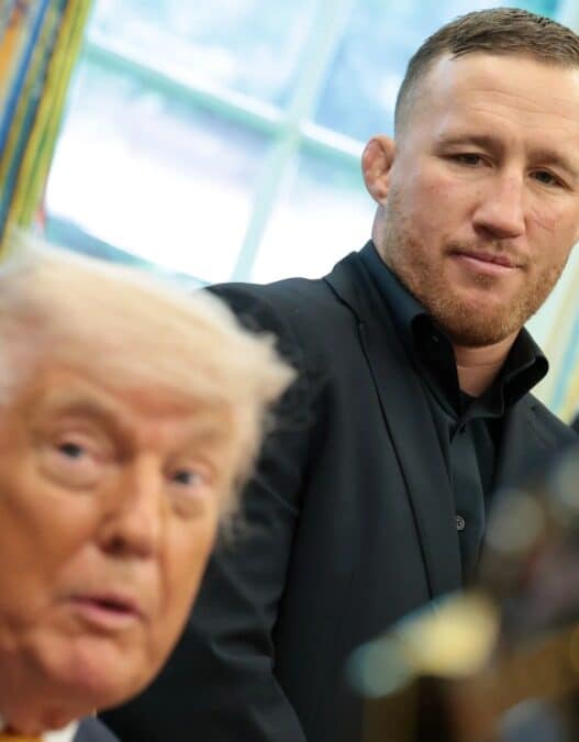 donald trump hommage justin gaethje ufc