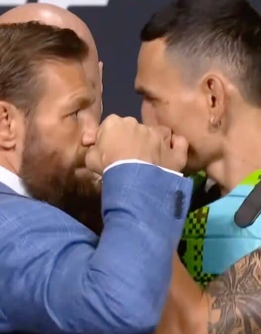 ufc 329 mcgregor holloway 2 face a face bouillant