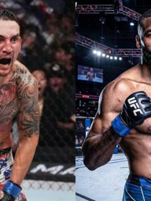 Max Holloway et Salahdine Parnasse à l'UFC.