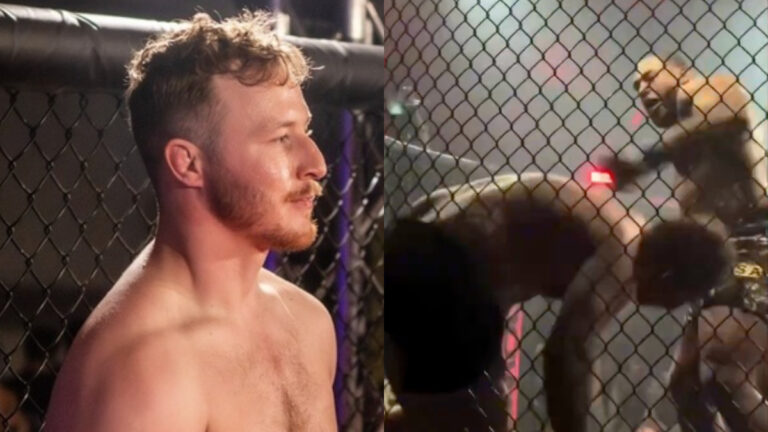 fils légende ufc éteindre cage KO michael bisping