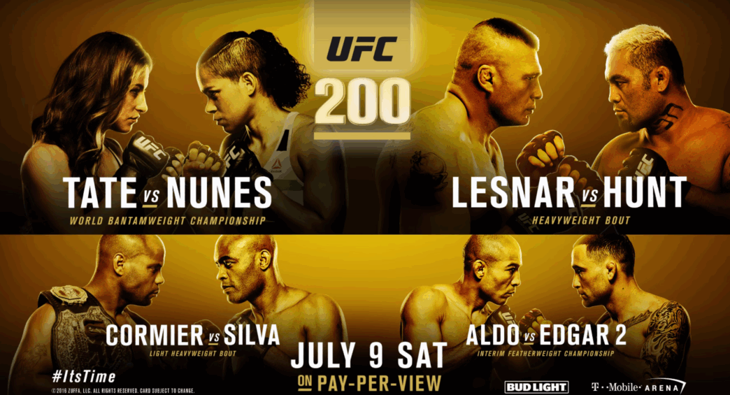 UFC 200 poster