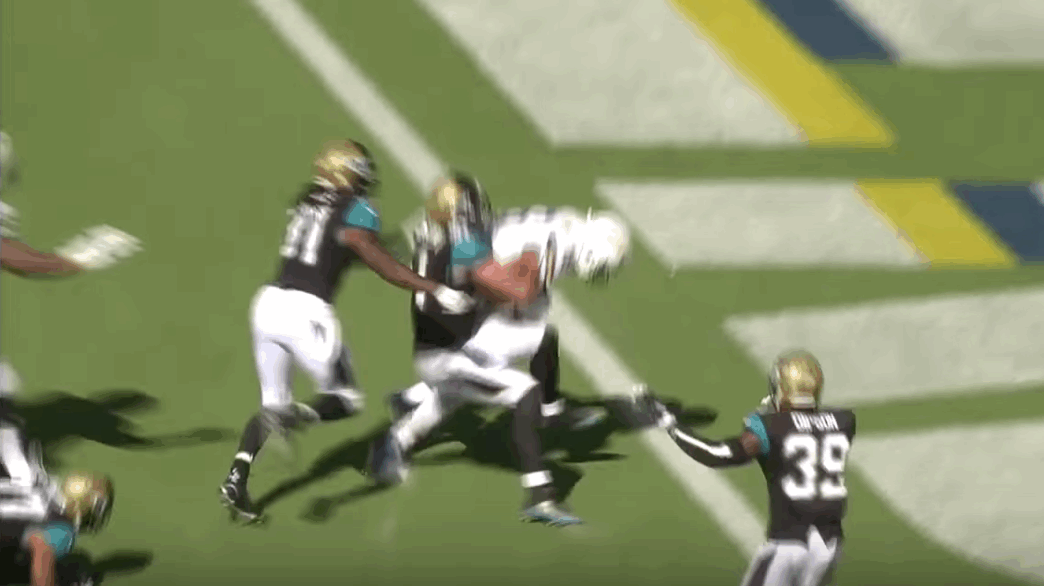 Tyrell Williams fait l’amour à toute la défense des Jaguars