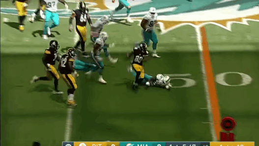 Darrius Heyward-Bey pi&eacute;tine la d&eacute;fense des Dolphins pour un &eacute;norme TD de 60 yards