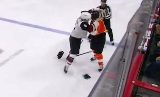 La magie de la NHL : un but et une baston au même moment