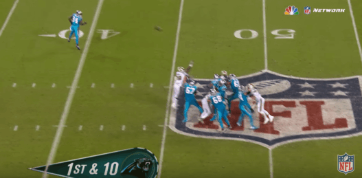 Cam Newton a envoy&eacute; un &eacute;norme missile contre les Saints