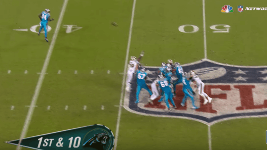 Cam Newton a envoyé un énorme missile contre les Saints