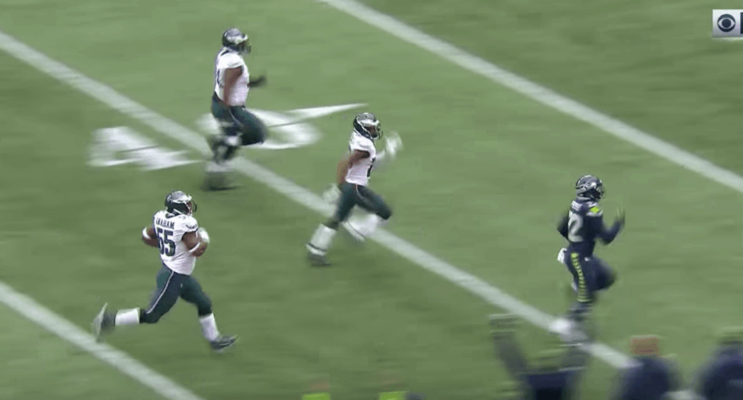 Et C.J. Prosise s’est envolé pour les Seahawks