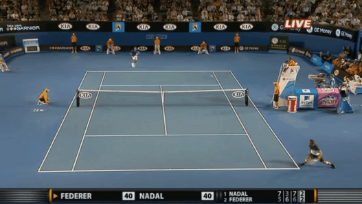 Open d’Australie 2009 – l’immense échange entre Federer et Nadal