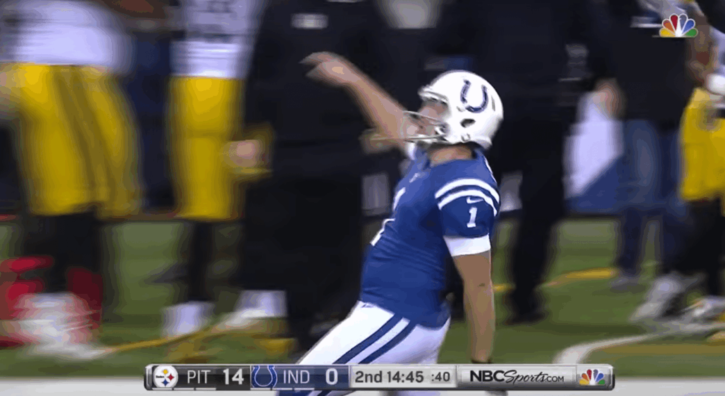 Pat McAfee fait une McGregor contre les Steelers