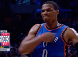Russell Westbrook tape le game-winner contre les Clippers