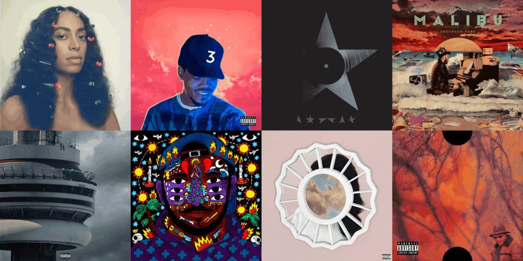 10 albums 2016