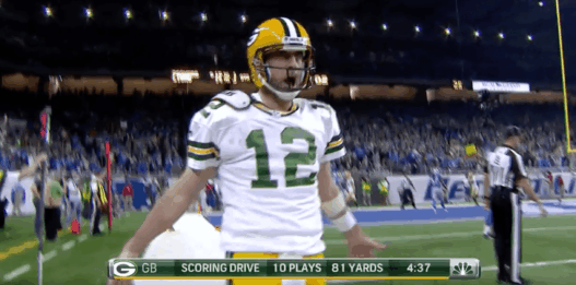 Aaron Rodgers et sa nouvelle démonstration face aux Lions