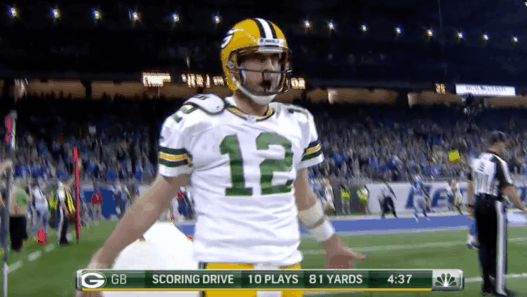 Aaron Rodgers et sa nouvelle démonstration face aux Lions