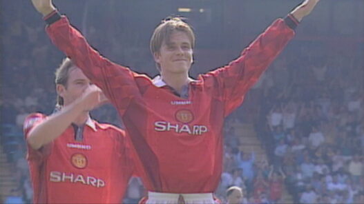 David Beckham et son but du milieu de terrain contre Wimbledon