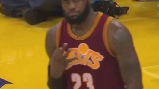 LeBron James rappelle à un fan des Warriors qui est le patron