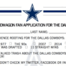 Les Cowboys sortent un formulaire pour les "Bandwagoners"