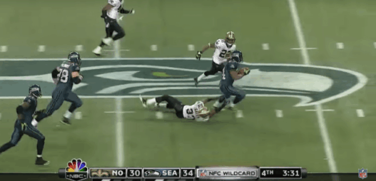 Marshawn Lynch et son Beast Quake contre les New Orleans Saints