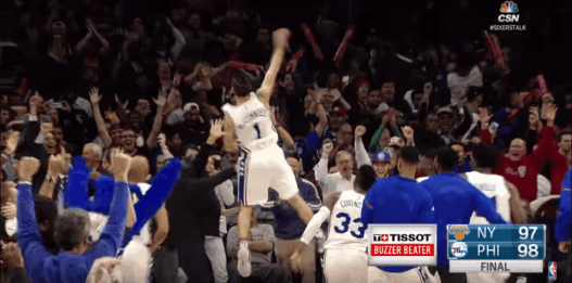 Sixers Knicks Buzzer
