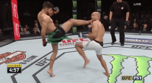 UFC Fight Night 103 - BJ Penn largement dominé par Yair Rodriguez