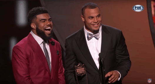Dak Prescott et son discours pour le titre de rookie offensif de l’année