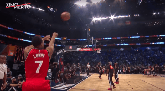 Concours à trois-points – Kyle Lowry fait un airball sur sa première tentative
