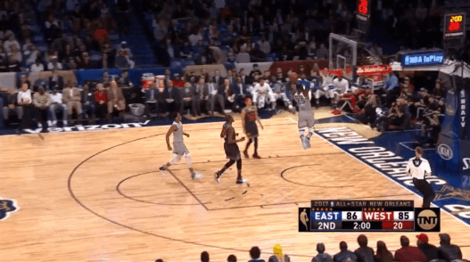 LeBron James et son très gros alley-oop…pour lui même