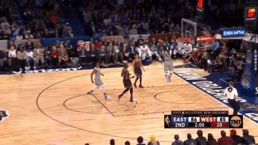 LeBron James et son très gros alley-oop…pour lui même