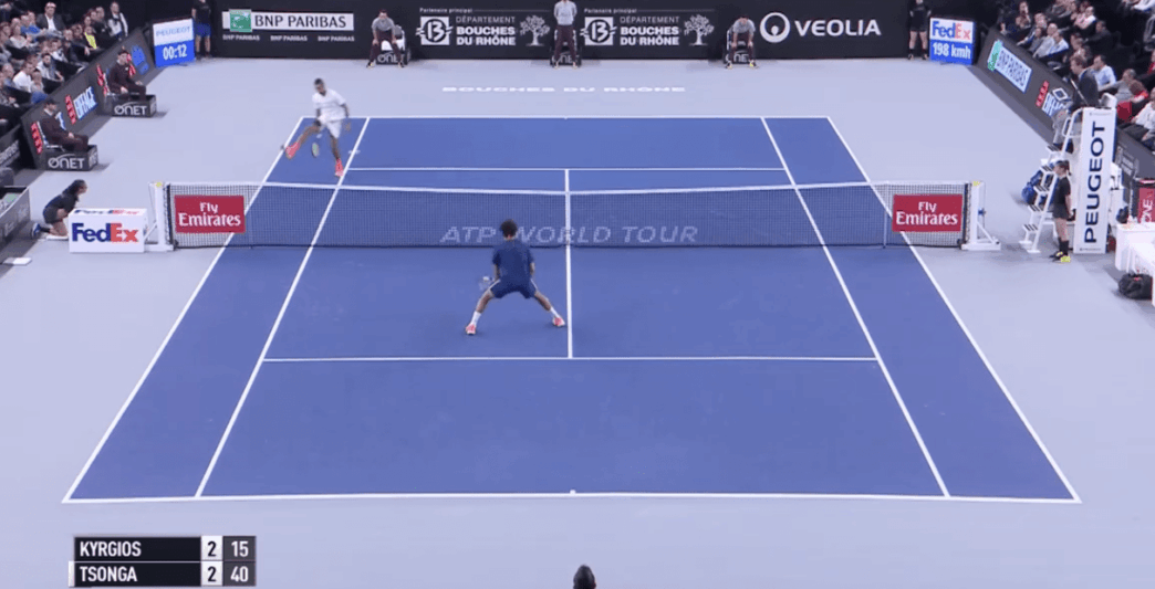 Le coup de génie de Nick Kyrgios face à Jo-Wilfried Tsonga