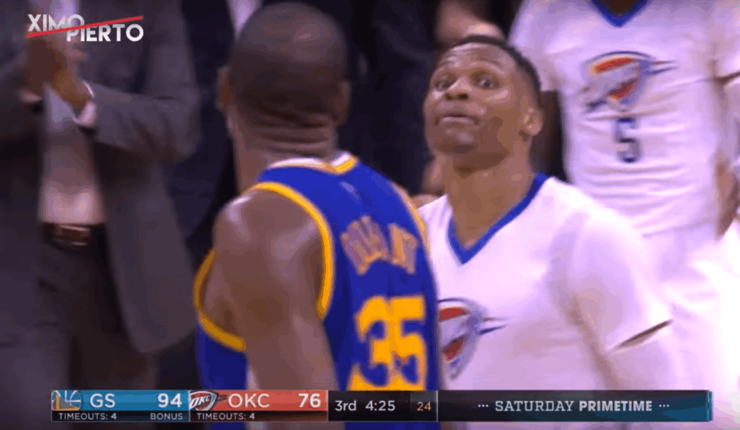 Russell Westbrook et Kevin Durant n’ont pas enterré la hache de guerre