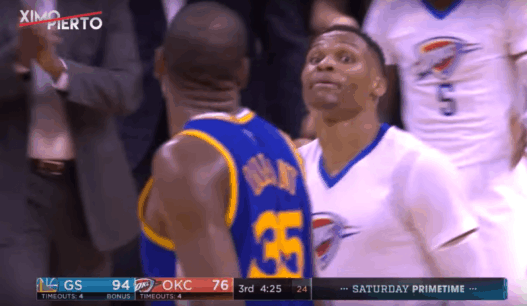 Russell Westbrook et Kevin Durant n’ont pas enterré la hache de guerre