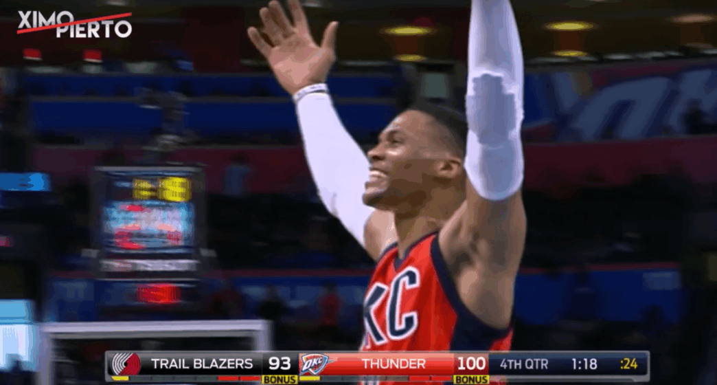 Russell Westbrook fait un carnage contre les TrailBlazers
