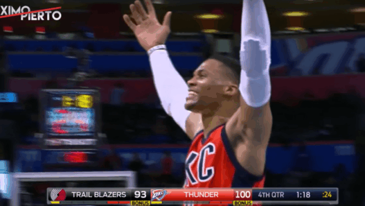 Russell Westbrook fait un carnage contre les TrailBlazers