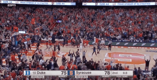 Syracuse s’offre Duke au buzzer sur une bombe à 3-points