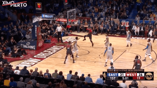 Le alley-oop entre Kevin Durant et Russell Westbrook