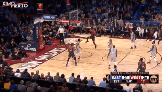 Le alley-oop entre Kevin Durant et Russell Westbrook