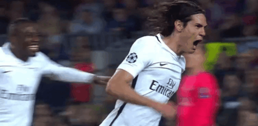 Cavani réduit le score 1-3 et donne de l’air au PSG