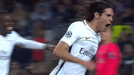 Cavani réduit le score 1-3 et donne de l’air au PSG