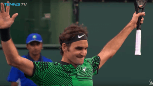 Indian Wells 2017 - Roger Federer donne à la leçon à Rafael Nadal