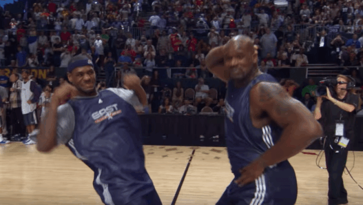 Quand LeBron James et Shaquille O’Neal se faisaient une battle pendant le All-Star Weekend