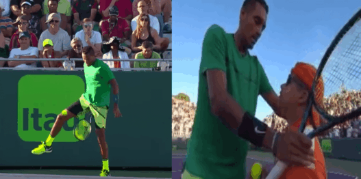 Nick Kyrgios fait le show à Miami: tweener, victoire et beau geste pour le ramasseur de balle