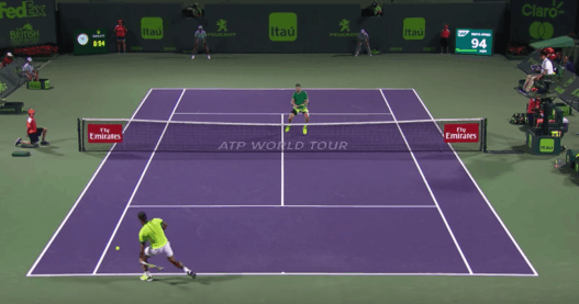 La merveille de passing de Rafael Nadal contre Jack Sock