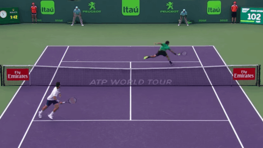 Roger Federer l’emporte contre Roberto Bautista Agut à Miami